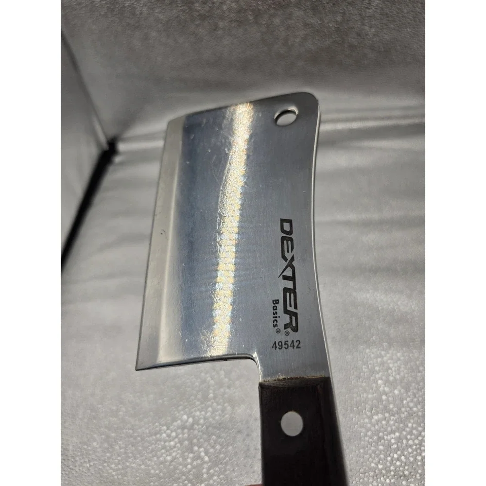 Dexter Basics 49542 Meat Cleaver 7 Inch Blade Wood Handle Heavy Duty Chopper O2
